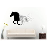 Einzigartige Abstrakt Pferd Tier Wand Aufkleber Vinyl Wandbild Room Decor L755 Ausgeführt von DecalTrend