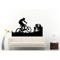 Fahrrad-Fahrer Auf Ein Mountain Bike Fahrrad Sport Wall Decal Vinyl Aufkleber Wandbild Room Decor L1016 Fahrrad-Fahrer Auf Ein Mountain Bike Fahrrad Sport Wall Decal Vinyl Aufkleber Wandbild Room Decor L1016 von DecalTrend