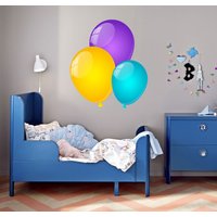 Farbige Ballon Wandaufkleber, Farbige Wand-Dekor von DecalTrend