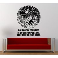 Floral Yin Yang Symbol Logo Zeichen Balance Zitat Decal Aufkleber Vinyl Wandbild Verlassen Schlafzimmer Zimmer Home Decor Kostenloser Versand L359 Floral Yin Yang Symbol Logo Zeichen Balance Zitat Decal Aufkleber Vinyl Wandbild Verlassen Schlafzimmer Zimmer Home Decor Kostenloser Versand L359 von DecalTrend