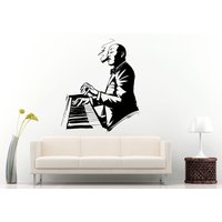 Jazz Blues Band Benutzern Am Klavier Zu Spielen, Raucht Eine Zigarre Händen Wand Aufkleber Vinyl Wandbild Room Decor L1249 Jazz Blues Band Benutzern Am Klavier Zu Spielen, Raucht Eine Zigarre Händen Wand Aufkleber Vinyl Wandbild Room Decor L1249 von DecalTrend