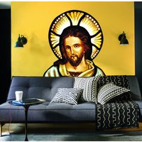 Jesus Wandaufkleber, Jesus-Wand-Dekor von DecalTrend