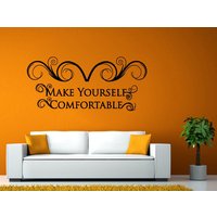 Machen Sie Es Sich Bequem Ornament Haus Verlassen Raum Zitat Worte Sagen Diy Wand Aufkleber Decals Vinyl Wandbild Dekor Art L2161 Machen Sie Es Sich Bequem Ornament Haus Verlassen Raum Zitat Worte Sagen Diy Wand Aufkleber Decals Vinyl Wandbild Dekor Art L2161 von DecalTrend