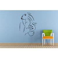 Mädchen Frau Weibliche Model Zeigt Ihre Nägel Spa Salon Fashion Fenster Oder Wand Auto Vinyl Geläut Und Stick Abnehmbare Aufkleber Decal L1463 von DecalTrend