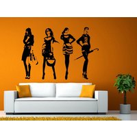 Mode Stil Frau Female Mädchen Dressing Design Swag Getup Wand Fenster Aufkleber Vinyl Silhouette Decor L1920 Einkaufen von DecalTrend