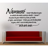 Namaste, Wir Sind Eine Yoga Zitat Sagen Decal Aufkleber Vinyl Wandbild Verlassen Schlafzimmer Zimmer Home Decor Kostenloser Versand L311 Namaste, Wir Sind Eine Yoga Zitat Sagen Decal Aufkleber Vinyl Wandbild Verlassen Schlafzimmer Zimmer Home Decor Kostenloser Versand L311 von DecalTrend