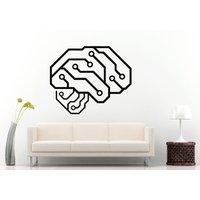 Neurelectric Gehirn Platine Wand Aufkleber Vinyl Wandbild Zimmer Dekor L1070 von DecalTrend