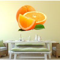 Orangen Aufkleber, Wandkunst, Küche Dekor, Restaurant Dekor von DecalTrend