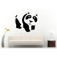 Panda Bear Niedliche Tier Kinder Zimmer Wand Aufkleber Vinyl Wandbild Room Decor L994 von DecalTrend