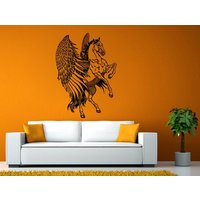 Pegasus, Die Fliegenden Pferd Antike Gott Mythologie Wand Oder Fenster Aufkleber Vinyl Fathead Wandbild Dekor L1947 von DecalTrend