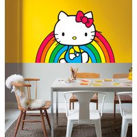 Regenbogen Kitty Aufkleber, Wand-Dekor von DecalTrend