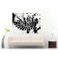 Rock-Musik Ist Meine Sprache Graffiti Wall Decal Vinyl Aufkleber Wandbild Room Decor L921 von DecalTrend