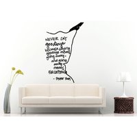 Schwenken Sie Sagen Zitat "Never Say Goodbye" Vinyl Geläut Und Stick Abnehmbare Sticker Aufkleber L1351 von DecalTrend