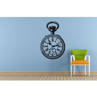 Uhr Pocket Hand Alt Antik Vintage Überwachungsfenster Oder Wand Auto Vinyl Geläut Und Stick Abnehmbare Sticker Aufkleber L1475 von DecalTrend