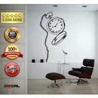 Uhr Tasche Hand Alt Antik Vintage Überwachungsfenster Oder Wand Auto Vinyl Geläut Und Stick Abnehmbare Aufkleber Abziehbild | Benutzerdefiniert von DecalTrend