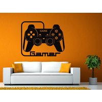 Videospiel-Controller Joystick Gamer Gaming Wir Lieben, Lasst Uns Spielen Tv-Wand Oder Fenster Aufkleber Vinyl Fathead Wandbild Dekor L2031 von DecalTrend