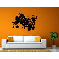Videospiel-Controller Joystick Gamer Gaming Wir Lieben, Lasst Uns Spielen Tv-Wand Oder Fenster Aufkleber Vinyl Fathead Wandbild Dekor L2039 von DecalTrend