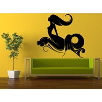 Wand Aufkleber Vinyl Innen Dekor Diy Kostenlose Versand Meer Ozean Schöne Mädchen Meerjungfrau Reiten Wellen L530 von DecalTrend