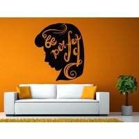 Werden Sie Perfekte Mädchen Frau Haar Shop Salon Style Wand Oder Fenster Aufkleber Vinyl Fathead Wandbild Dekoration L1974 von DecalTrend