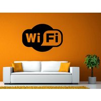 Wifi Wireless Internet Verbindung Netzwerkcomputer Logo Wand Oder Fenster Aufkleber Vinyl Fathead Wandbild Dekor L2018 von DecalTrend