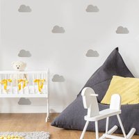 Kindergarten Wolken Wandmuster Vinyl Wand Aufkleber - Kinderzimmer Wand-Dekor Abnehmbare Wand-Aufkleber Form Aufkleber Himmel Wolke D058 von Decallca