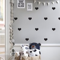 Love Heart Wall Decals-Removable Vinyl Sticker-Removable Sticker-Heart Decals-Love Sticker-D084 von Decallca