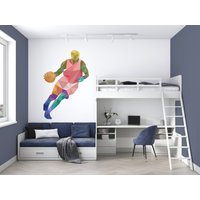 Basketball Wandtattoo/Dekor Sport Aufkleber Jungenzimmer Spieler Wohnkultur Wandkunst K891 von DecalsByXeniya