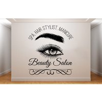 Beauty Salon Wand Decor.esthetician Decor.hairstylist Gift.salon Decor Print.women Girl Badezimmer | K455 von DecalsByXeniya