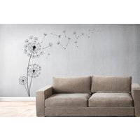 Löwenzahn Wandtattoo/Blumen Aufkleber/Fenster Aufkleber/Löwenzahn Samen Vinyl Aufkleber/Blumen Aufkleber Wand-Dekor/Büro Aufkleber(K410 von DecalsByXeniya