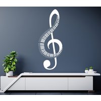 Musik Wandtattoo Musiknoten Wandsticker Music Wall Decor | K402 von DecalsByXeniya