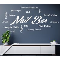 Nagelstudio Wandtattoo Beauty Salon Wandsticker Spa | K442 von DecalsByXeniya