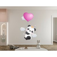 Panda Wandtattoo/Panda Wandbild/Bär/Tiere Wandtattoo/ Kinderzimmer Wandtattoo | K708 von DecalsByXeniya