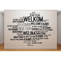 Wandaufkleber Willkommen/ Willkommen/Willkommen Tür/ Wandaufkleber/ Wandtattoo Willkommen | K533 Wandaufkleber Willkommen/ Willkommen/Willkommen Tür/ Wandaufkleber/ Wandtattoo Willkommen | K533 von DecalsByXeniya