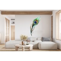 Wandsticker Pfauenfeder/ Vogel/ Vogel | K727 von DecalsByXeniya