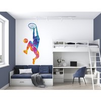 Wandtattoo Basketball/ Basketball Dekor/ Sport/ Jungen Zimmer/ Spieler/ Home Decor/ Sport Wandkunst/ K888 von DecalsByXeniya