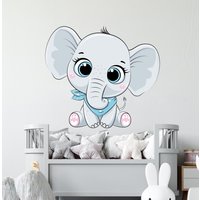 Wandtattoo Elefant/ Elefant/Tiere/Wandtattoo Kinderzimmer/ Kinderzimmer Jungen | K415 von DecalsByXeniya