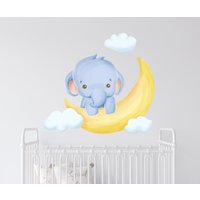 Wandtattoo Elefant/ Elefant/Tiere/Wandtattoo Kinderzimmer/Kinderzimmer Sticker | K420 von DecalsByXeniya