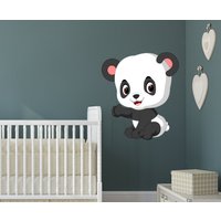 Wandtattoo Panda/Panda Wandtattoo/Tiere/Bär/Kinder | K423 von DecalsByXeniya