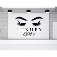 Wimpern Wandtattoo Für Beauty Salon Wandsticker | K305 von DecalsByXeniya