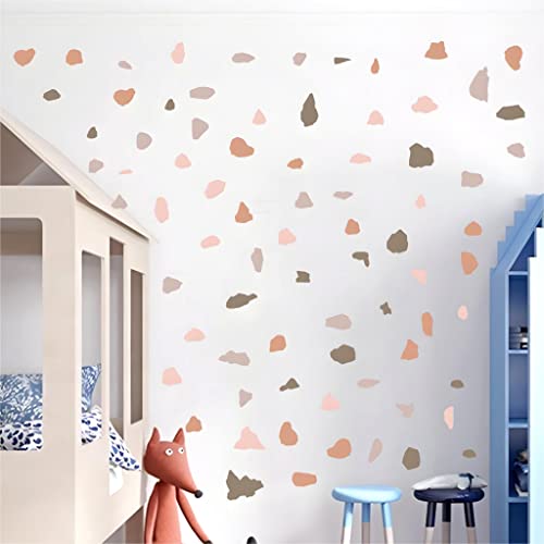 Wandtattoo Punkte Dots Bunter Wandaufkleber Boho DIY Wandsticker für Schlafzimmer Wohnzimmer Sofa Hintergrund Wanddeko von Decalsweet