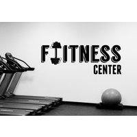 Fitness Center Wandtattoos Vinyl Fensteraufkleber Custom Sign Art Decorations Crossfit Sportraum Bodybuilding Gym Studio Club Dekor Fgm24 von DecalworldArt