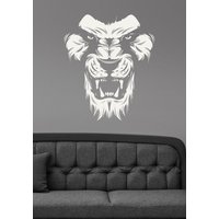 Löwenkopf Wandtattoo Vinyl Aufkleber Wildlife Lion Face Wandkunst Tierdekorationen Home Haushaltswaren Kinder Wohnzimmer Schlafzimmer Dekor Ln3 Löwenkopf Wandtattoo Vinyl Aufkleber Wildlife Lion Face Wandkunst Tierdekorationen Home Haushaltswaren Kinder Wohnzimmer Schlafzimmer Dekor Ln3 von DecalworldArt