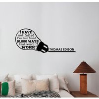 Thomas Edison Zitat Wandtattoo Vinyl Aufkleber Inspirierend Schriftzug Wissenschaftler Motivationsspruch Kunst Schule Klassenzimmer Dekor Geschenk Thomas Edison Zitat Wandtattoo Vinyl Aufkleber Inspirierend Schriftzug Wissenschaftler Motivationsspruch Kunst Schule Klassenzimmer Dekor Geschenk von DecalworldArt