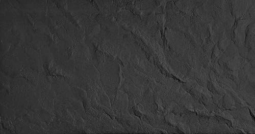 DECCART - Wandpaneele 100x50 cm - Panel wand - Paneele - Wandverkleidung Innen Deckenverkleidung Wandplatten aus Polystyrol 3d Wall Panels Steinoptik - Schwarzer Felsblock Schwarz - 24 Stück (12 m²) von Deccart