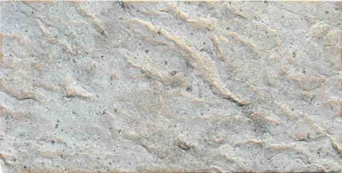 DECCART Wand-Paneele in Betonoptik Deckenpaneele Wandverkleidung Deckenverkleidung mit Beton-Imitat Wandplatten in Grau aus Polystyrol - 100x50 cm - Beton Grau - 8 Stück (4 m²) von Deccart