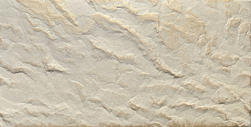 DECCART Wand-Paneele in Marmoroptik Deckenpaneele Wandverkleidung Deckenverkleidung mit Marmor-Imitat Wandplatten in Grau aus Polystyrol - 100x50 cm - Marmor Beige Gold - 32 Stück (16 m²) von Deccart