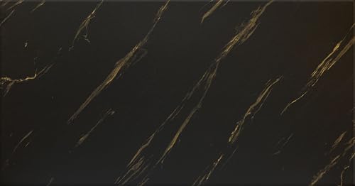 DECCART Wand-Paneele in Marmoroptik Deckenpaneele Wandverkleidung Deckenverkleidung mit Marmor-Imitat Wandplatten in Grau aus Polystyrol - 100x50 cm - Marmor Schwarz Gold Carrara - 8 Stück (4 m²) von Deccart