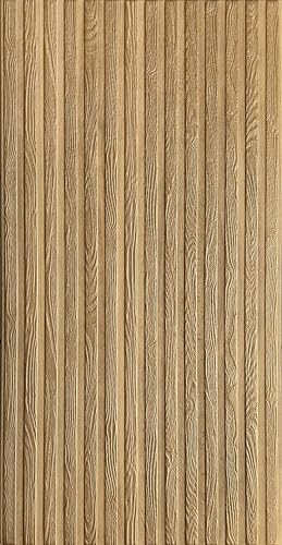 DECCART - Wandpaneele 3d 100x50 cm - Wandpaneel - Holz Optik Paneele - Holzoptik wandplatten - Paneele wand - Wall panels - beige gold 05-40 Stück (20 m²) von Deccart