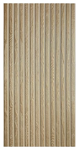 DECCART - Wandpaneele 3d 100x50 cm - Wandpaneel - Holz Optik Paneele - Holzoptik wandplatten - Paneele wand - Wall panels - beige gold 19-20 Stück (10 m²) von Deccart