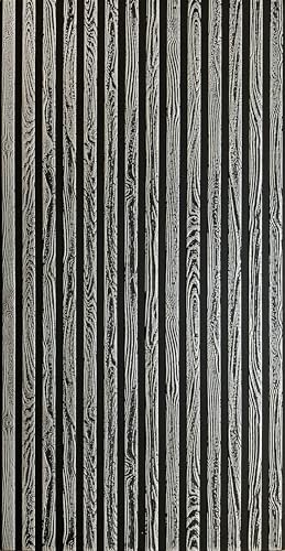 DECCART - Wandpaneele 3d 100x50 cm - Wandpaneel - Holz Optik Paneele - Holzoptik wandplatten - Paneele wand - Wall panels - schwarz silber - 4 Stück (2 m²) von Deccart